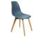 Lot De 2 Chaises Scandinaves Bleu Canard - Melya