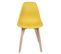 Lot De 2 Chaises Scandinaves Jaune Moutarde - Melya