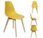 Lot De 2 Chaises Scandinaves Jaune Moutarde - Melya