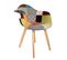 Lot De 4 Fauteuils Scandinaves Multicolore - Patchwork