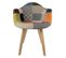 Lot De 4 Fauteuils Scandinaves Multicolore - Patchwork