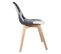 Lot De 4 Chaises Scandinaves Noires Et Blanches - Mozaik