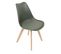 Lot De 6 Chaises Scandinaves Kaki - Medaline