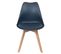 Lot De 4 Chaises Scandinaves Bleues - Medaline