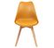 Lot De 4 Chaises Scandinaves Jaunes - Medaline