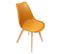 Lot De 4 Chaises Scandinaves Jaunes - Medaline