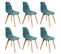 Lot De 6 Chaises Scandinaves Céladon - Melya