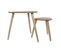 Lot De 2 Tables Gigognes Triangulaires Effet Bois - Bruna