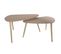 Lot De 2 Tables Gigognes Triangulaires XL Effet Bois - Bruna