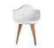 Lot De 2 Fauteuils Assises Blanches - Travis