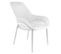 Lot De 2 Fauteuils Coque Plastique Blanche - Monica