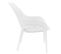 Lot De 2 Fauteuils Coque Plastique Blanche - Monica