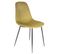 Lot De 2 Chaises Velours Côtelé Jaune Moutarde - Alessia