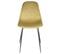 Lot De 2 Chaises Velours Côtelé Jaune Moutarde - Alessia