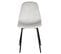 Lot De 4 Chaises Velours Côtelé Gris Clair - Alessia