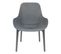 Lot De 2 Fauteuils Coque Plastique Grise - Monica