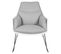 Fauteuil Incliné Gris Coque Blanche - Lounge