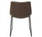 Lot De 2 Chaises Coutures Apparentes Marron - Sandy