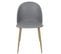 Lot De 2 Chaises Scandinaves Grises - Maddy