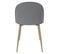 Lot De 2 Chaises Scandinaves Grises - Maddy