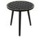 Table D'appoint Ronde Plateau Noir Et Doré - Lisea