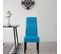 Lot De 4 Chaises Turquoises Capitonnées - Dallas