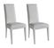 Lot De 2 Chaises Simili Blanc Et Pieds Laqués - Torino