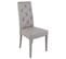 Lot De 2 Chaises Simili Gris Clair Et Pieds Laqués - Trevi