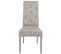 Lot De 2 Chaises Simili Gris Clair Et Pieds Laqués - Trevi