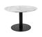 Table Basse Ronde Ø70cm Aspect Marbré Et Pied Acier Noir - Tyrol