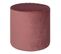 Pouf Rond Ø34cm Velours Coloris Rose - Bubbel