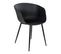 Lot De 2 Chaises Polypropylène Noir Et Pieds Acier - Montana