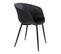 Lot De 2 Chaises Polypropylène Noir Et Pieds Acier - Montana