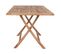 Table Jardin Rectangulaire 120cm Teck Naturel - Destin