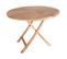 Table Jardin Ronde Ø100cm Teck Naturel - Destin