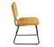 Lot De 4 Chaises Velours Jaune Moutarde - Vince