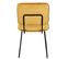 Lot De 4 Chaises Velours Jaune Moutarde - Vince