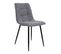 Lot De 4 Chaises Tissu Gris Tacheté Et Piétement Acier - Strib