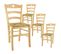 Lot De 4 Chaises Naturelles Et Assises En Paille - Naples