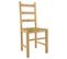 Lot De 4 Chaises Naturelles Et Assises En Paille - Orta