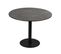 Table Repas Aspect Céramique Pied Central Anthracite - Sada