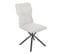 Lot De 4 Chaises Tissu Chiné Blanc Piètement Etoile - Past