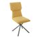 Lot De 4 Chaises Tissu Chiné Jaune Piètement Etoile - Past