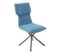 Lot De 4 Chaises Tissu Chiné Bleu Piètement Etoile - Past