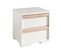 Lit 90x200cm + Chevet + Armoire 2p + Pack Bureau - Nash White