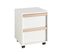 Chambre 90x200cm + Armoire 3p + Pack Bureau - Nash White