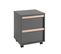 Chambre 90x200cm + Armoire 2p + Pack Bureau - Nash Dark