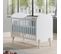 Lit Bébé 60x120cm Blanc Hauteur Réglable - Bodhi White