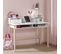 Bureau 2 Tiroirs + Niches Blanc Et Bois - Bodhi White