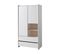 Lit 90x200cm + Chevet + Armoire 2 Portes - Bodhi White